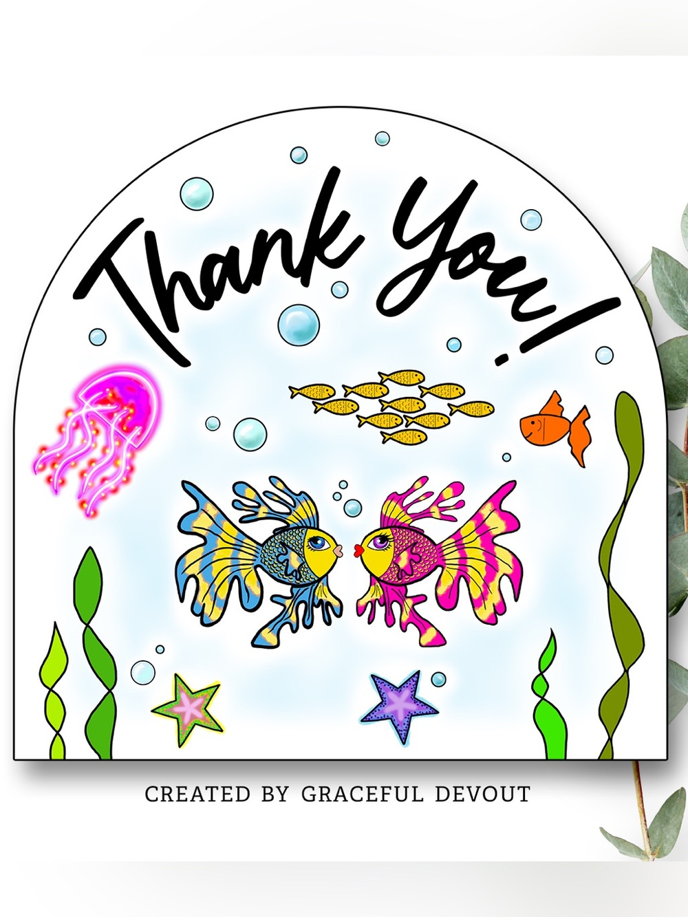 Thank You! 2" (inches) Stickers